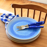 Grande assiette | Bleu minéral