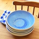 Assiette creuse | Bleu minéral