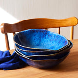 Assiette creuse Onda | Bleu abyssal