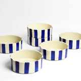 Assiette creuse | Bleu Linhas