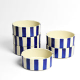 Assiette creuse | Bleu Linhas