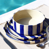 Assiette creuse | Bleu Linhas