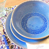 Assiette creuse | Bleu minéral
