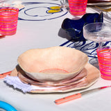 Assiette creuse Onda | Corail doré