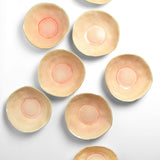 Assiette creuse Onda | Corail doré