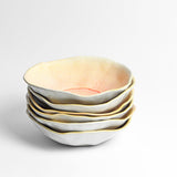 Assiette creuse Onda | Corail doré