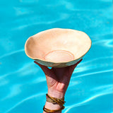 Assiette creuse Onda | Corail doré