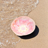 Assiette creuse Onda | Rose anémone