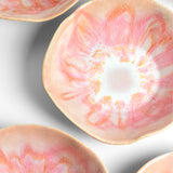 Assiette creuse Onda | Rose anémone