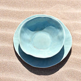 Assiette creuse Onda | Vert d'eau