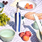 Bouteille d'huile | Bleu Linhas