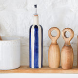 Bouteille d'huile | Bleu Linhas
