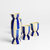 Set de 2 coquetiers | Bleu Linhas