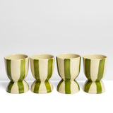 Set de 2 coquetiers | Vert Linhas
