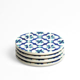 Dessous de verre | Bleu & Vert d'eau Azulejos