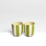 Set de 2 tasses expresso | Vert Linhas