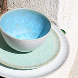 Grand bol rond | Bleu água