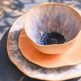 Grand bol Onda | Cobalt écume