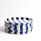 Grande assiette | Bleu Linhas