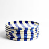 Grande assiette | Bleu Linhas