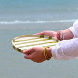 Grande assiette | Vert Linhas