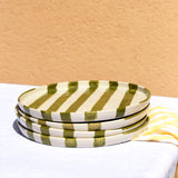 Grande assiette | Vert Linhas