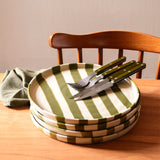Grande assiette | Vert Linhas