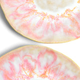 Grande assiette Onda | Rose anémone