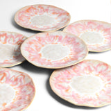 Grande assiette Onda | Rose anémone