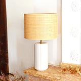 Lampe Luzia | Blanc & Raphia