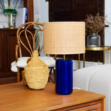 Lampe Luzia | Indigo & Raphia