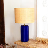 Lampe Luzia | Indigo & Raphia