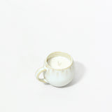 La bougie Mini-mug | Blanc audacieux