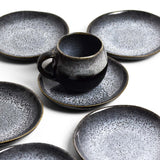 Petite assiette creuse | Noir écume