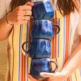 Grand Mug Onda | Bleu abyssal