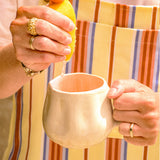 Grand Mug Onda | Corail doré
