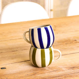 Grand Mug | Bleu Linhas