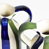 Petit pichet | Bleu & Vert Linhas