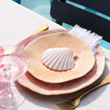 Petite assiette Onda | Corail doré