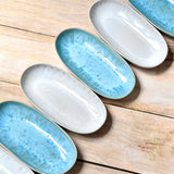 Plat de service M | Bleu água