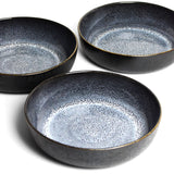 Plat de service rond | Noir écume