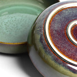 Plat de service rond | Vert rivage