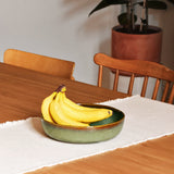 Plat de service rond | Vert rivage