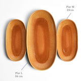 Plat de service L | Terracotta sienna