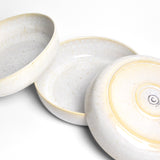 Plat de service rond | Blanc audacieux