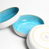 Plat de service rond | Bleu água