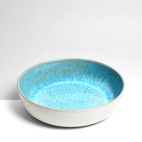 Plat de service rond | Bleu água