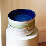 Plat de service rond | Bleu odyssée