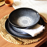 Assiette creuse | Noir écume