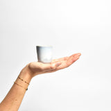 Tasse expresso | Blanc glacier